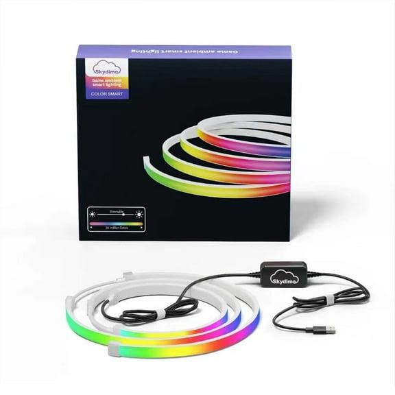 D.FAMILY 24Inch Sync RGB LED Strip, USB Computer Light for Gaming & Room Decor