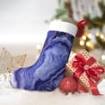 thumbnail image 6 of Flannel Christmas Stocking 17.7×11×7in Soft And Light Touch Good Socks Splicing Design Can Be Used For Hanging Blueviolet Marble_3, 6 of 8