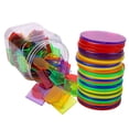 thumbnail image 4 of Bloques de patrón transparente Aprendizaje de juguetes educativos y clasificar Juguete Rompecabezas Juguete Bloques de arco iris para DIY Juego Salvador Bloques de patrones, 4 of 8