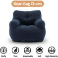 thumbnail image 5 of Bean Bag Chairs, Soft Tufted Foam Bean Bag Chair with Teddy Fabric for Adults and Kids, Comfy Lazy Sofa for Living Room, Bedroom, 5 of 9