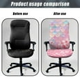 thumbnail image 4 of FKELYI Fish Scale Cherry Blossoms Print Office Chair Cover Anti-Dust Chair Protector Cover Washable Computer Chair Slipcover for Rotating Swivel Gaming Chair Decor, Large, 4 of 6