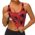 thumbnail image 3 of Pofeuu Spider Print Sports Bra for Women Sexy Vest Yoga Running Gym Fitness Crop Bras Tops-Small, 3 of 8