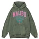 thumbnail image 3 of Sudadera con capucha retro desgastada con estampado de Malibu Beach 73 Usa City para hombre, ropa cálida y suave, sudadera holgada a la moda, sudadera 100 % algodón, 3 of 5