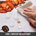 thumbnail image 3 of Funny Halloween Pumpkin Round Tablecloth 60In,Water Resistant Spill Proof Large Table Cover for Indoor & Outdoor Family Gathering Dinner, BBQ Halloween, C, 3 of 8
