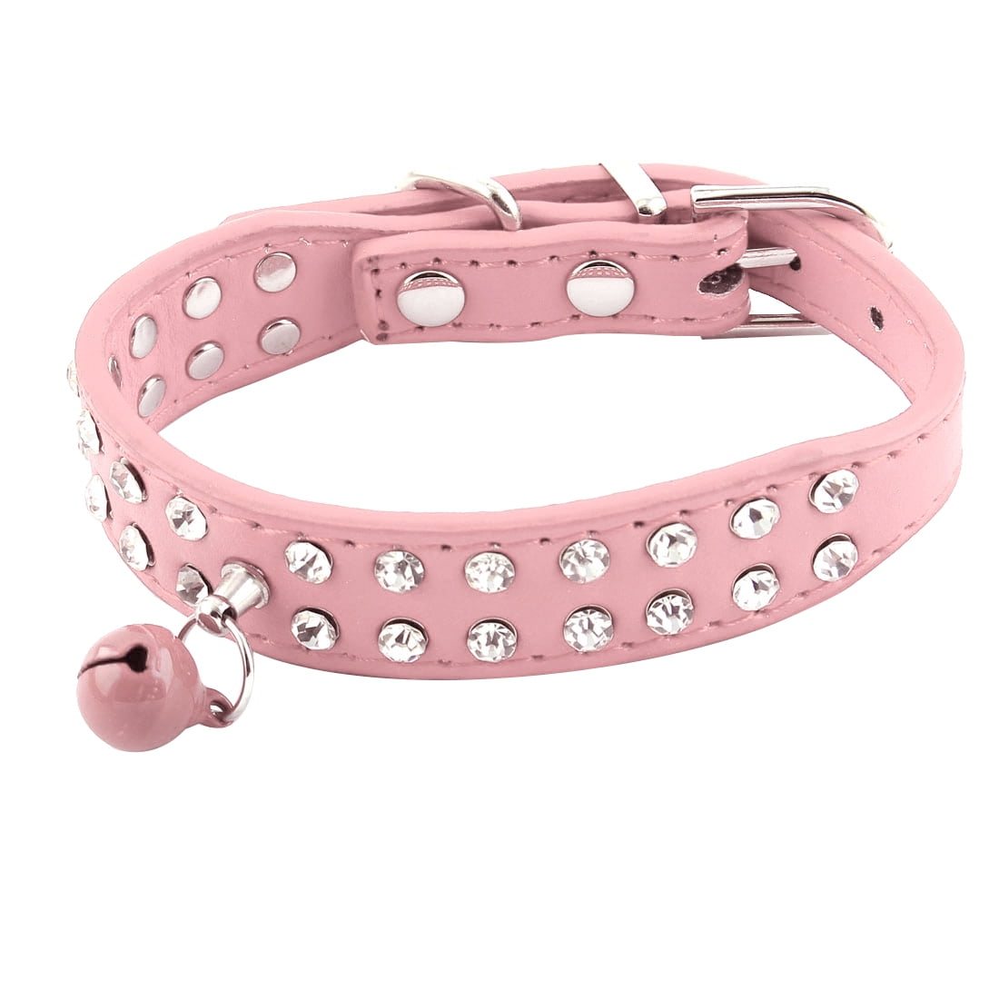 Artificial Rhinestone Bell Decoration Pet Dog Neck Strap Belt Collar