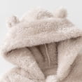 thumbnail image 6 of KJameas Baby Boys Girls Jumpsuit Fuzzy Fleece Bear Hooded Zip Up Footed, 6 of 9
