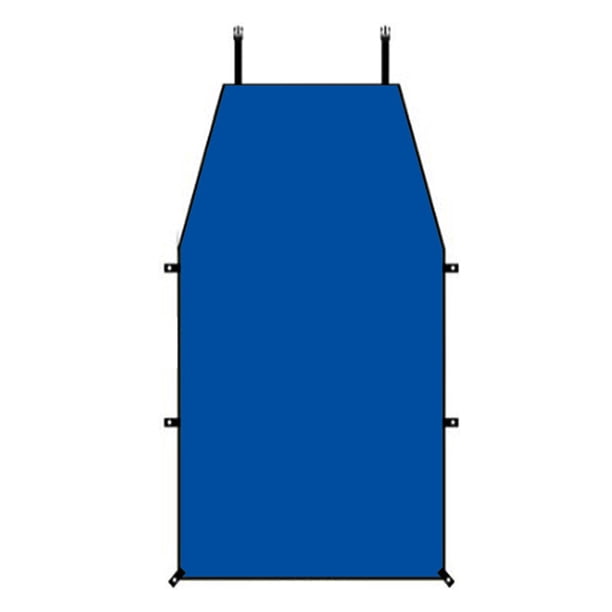 sweethay Toldo lateral impermeable para coche, barra de Metal ajustable en altura, tienda de tela Oxford a prueba de sol, parasol para Picnic y carpas Azul