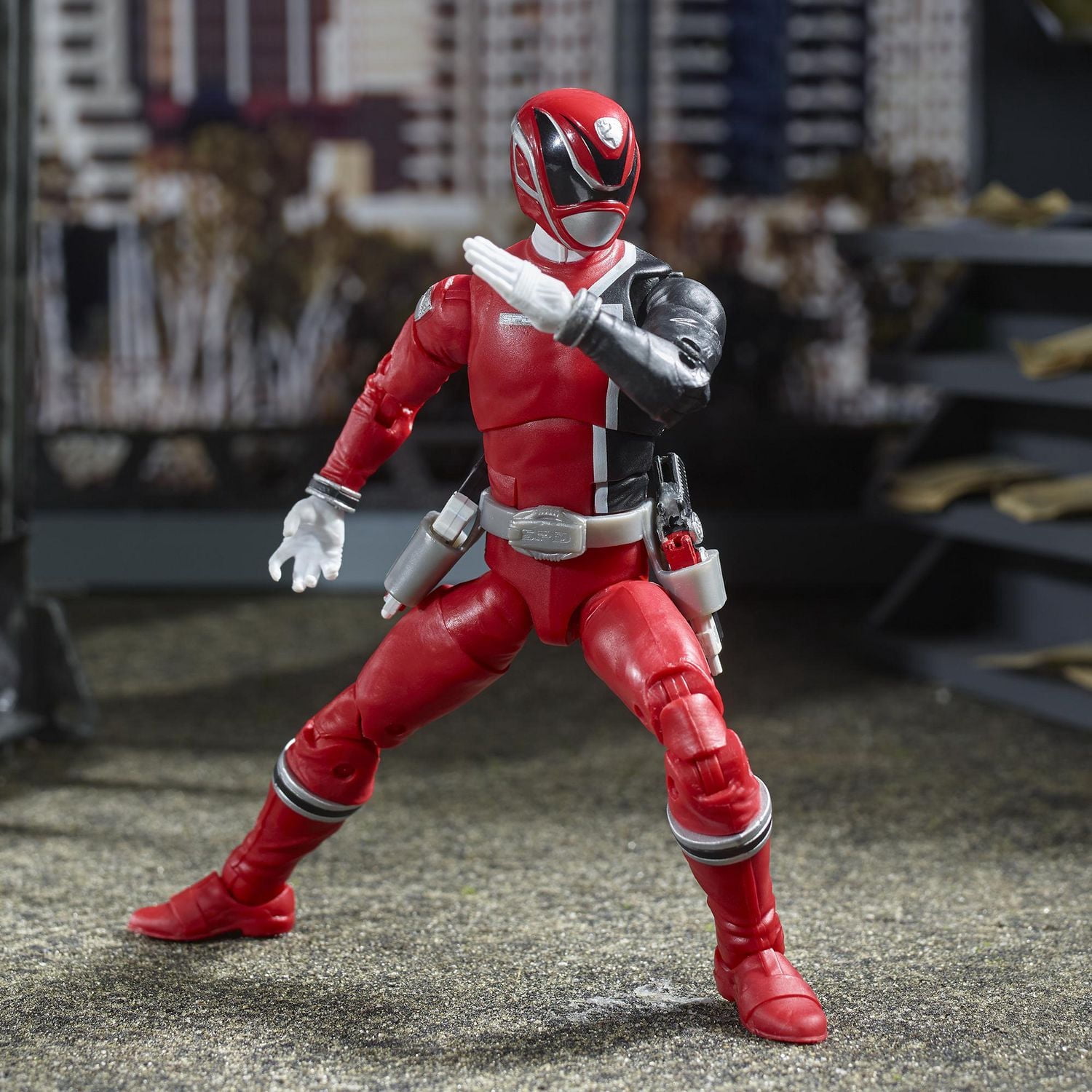 Power Rangers Lightning Collection 6-Inch S.P.D. Red Ranger Collectible Action Figure Toy