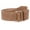 Brown, variant on Women's 2" Wide High Waist Pull-Through Prong-less No Holes Plain Suede Dress Belt