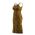 thumbnail image 4 of Bintarealwax African Print Dress for Women Sleeveless Sexy Spaghetti Strap Bodycon Midi Dresses Cocktail Party Summer, 4 of 5