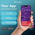 thumbnail image 4 of We-Vibe Verge 2 Rechargeable Silicone Vibrating Ring for Men, App Control, Waterproof, 10 Modes, Slate, 4 of 6