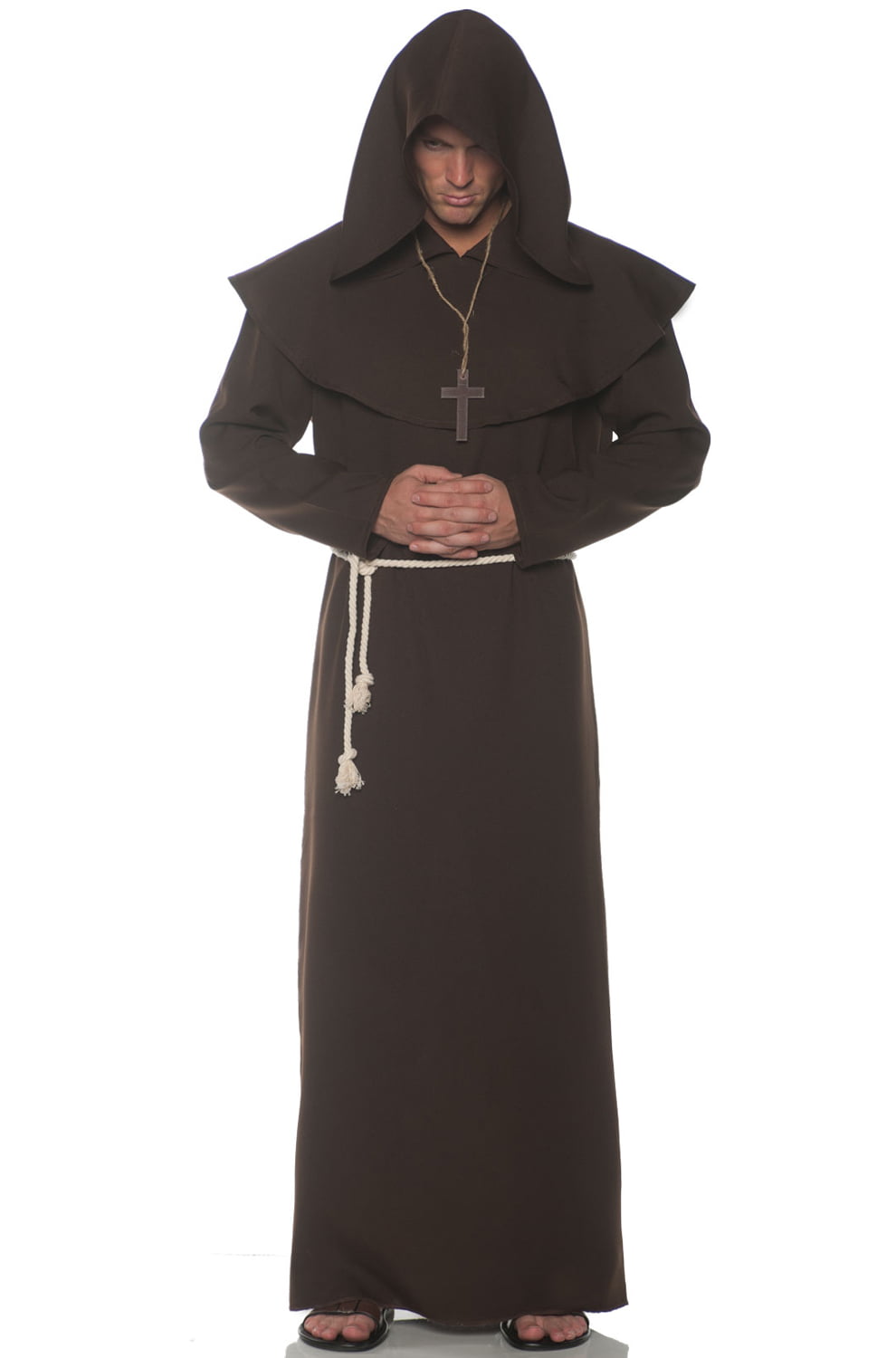Child Brown Monk Robe Costume 