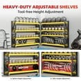 thumbnail image 5 of Welfiya 32"W Garage Shelving,4-Tier Heavy Duty Storage Shelves Unit with Adjustable Metal Shelf for Warehouse,Basement,Workshop,3000LBS,32"W x 20"D x 63"H,Black&Yellow, 5 of 9