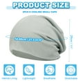 thumbnail image 2 of Uxcell Cooling Skull Cap Helmet Liner Sweat Wicking Cap Stretchy Breathable Cycling Running Hat Sports Caps for Men Women Gray, 2 of 6