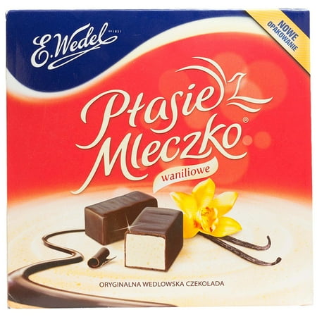 Ptasie Mleczko Chocolate Covered Vanilla Marshmallow (birds milk chocolate), 13.4 Oz.Includes Our Exclusive HolanDeli Chocolate