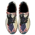 thumbnail image 2 of Patriotic Black Labrador Dog God Bless America American flag Shoes Sneakers Black Size 11.5, 2 of 7