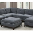 thumbnail image 2 of CoSoTower Modular Sectional 9Pc Set Living Room Furniture Corner Sectional Couch 3X Corner Wedge 4X Armless Chairs and 2X Ottomans Tufted Back Exposed Wooden Base, 2 of 9