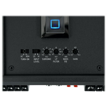 Alpine - R-Series Class D Mono Amplifier with Variable Crossovers - Black