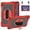 Red + Black, variant on Drop-proof tablet case for Samsung Tab A9+(2023) X210/X216/X218 , 360° rotatable stand, thickened corners, precise cutouts, with shoulder strap and hand strap