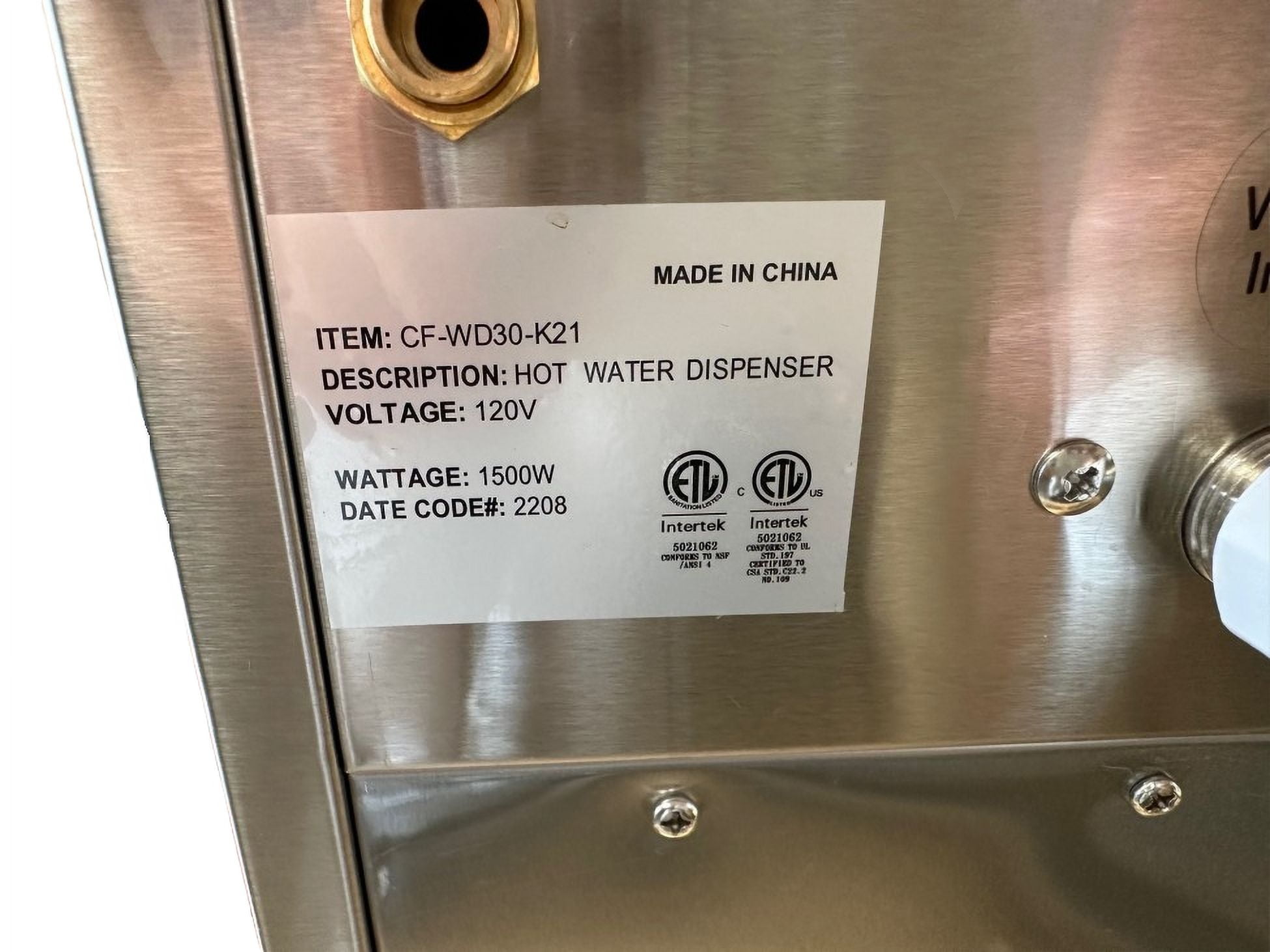 Elite Kitchen Supply Commercial Hot water Dispenser 7.9Gallon, 30L NSF
