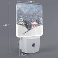 thumbnail image 2 of Fotbe Watercolor Winter Landscape For Christmas Luz Nocturna LED, Luz de Noche con Sensor de Luz Natural de Anochecer a Amanecer, Se Enchufa a la Pared, Blanco Cálido 0.5W-US, 2 of 7