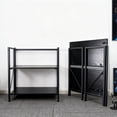 thumbnail image 4 of Folding Bookshelf  Convertible Design  Multifunctional Plant Stand Storage Rack Shelves for Home Office  Easy Assembly, 4 of 4