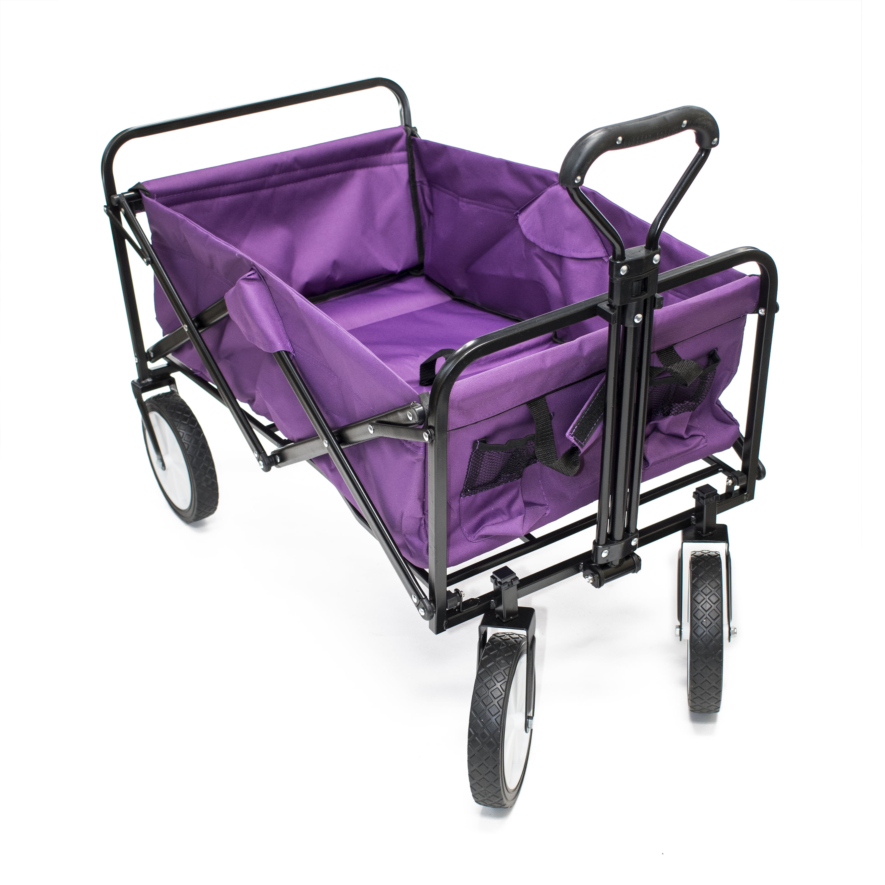 ALEKO TC1012 Multipurpose Folding Utility Wagon With Adjustable ...