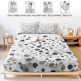 thumbnail image 5 of King Size Fitted Sheet Set - Grey Polka Dot 3 Piece Bedding Sets 16" Deep Pocket Fitted Sheet with 2 Pillowcases, Modern Art Abstract Watercolor Dot Brushed Microfiber Hotel Luxury Bed Sheets, 5 of 9