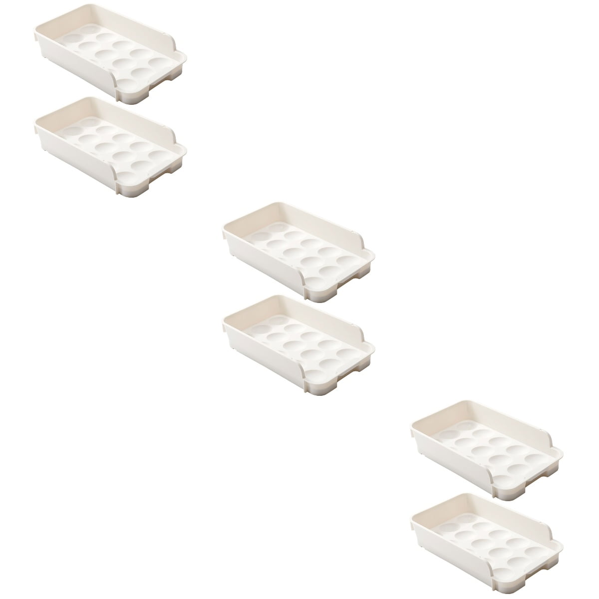 OULII Fridge Accessories Egg Drawer for Home Users 6Set 11.2X6.7X2.4In
