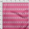 thumbnail image 2 of oneOone Silk Tabby Fabric Geometric Block Printed Fabric 1 Yard 42 Inch Wide, 2 of 4