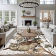 thumbnail image 3 of 5'x8' Area Rugs, Country Owl Indoor Outdoor Area Rug for Living Room Bedroom, Farmhouse Sping Floral Botanical Postmark Washable Bathroom Rugs Kitchen Floor Carpet Mats Home Decor Aesthetic, 3 of 8