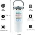 thumbnail image 4 of Nurse Tumbler - 30 Oz Insulated Nurse Coffee Cup, Mug, Water Bottle, Drinking Glasses - Medical Assistant Gifts for Women, 4 of 6