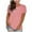 Pink, variant on gakvbuo Plus Size Summer Tops For Women 2023 Trendy Women's Fashion Solid Round Neck Short Sleeve T-shirt Blouse Loose Tops