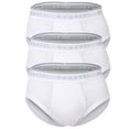 thumbnail image 1 of bugatti calzoncillos hombre, pack de 3 - costilla fina, bragueta, algodón, unicolor Blanco 2XL (XX-Large), 1 of 3