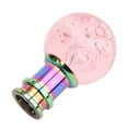 thumbnail image 4 of Gear  Knob, Gear Stick Head  Easy Installation Stylish Round Ball With 3 Adapter For Car Pink, 4 of 8