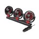 thumbnail image 2 of Ventilador de tres cabezas,Ventilador plegable de 3 cabezas RV bajo ruido,Camión ajustable de ventilador de enfriamiento portátil,Fuerte ventilador de viento 2 velocidades Red 24V, 2 of 8