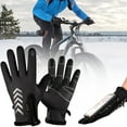 thumbnail image 2 of 1Pair Outdoor Windbreak Gloves for Men Women,Warm Running Glove,Lightweight Winter Gloves Touch Screen Water Resistant Windproof Thermal Glove for Cold Weather Driving,Cycling & Hiking,Black,XL,9.84", 2 of 7