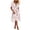 #172-Multicolor, variant on Women's Midi Wrap Dress V Neck Floral Print Short Sleeve Calf Length Summer Dress Tummy Flattering Casual Beach Party Wear