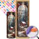 thumbnail image 1 of 5D DIY Taladro Parcial AB Diamante Pintura Cabina Botella Vidrio 35x95cm, 1 of 9