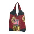 thumbnail image 2 of Bolsas de compras reutilizables Yayoi Kusama, capacidad de peso de 50 libras, bolsa de mano resistente, ecológica, lavable, 2 of 4