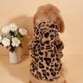 thumbnail image 4 of KEINXS Cozy Leopard Print Hooded Pet Jacket for Small to Medium Dogs - Warm Autumn/Winter Coat  Machine Washable, 4 of 6