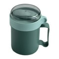 thumbnail image 1 of Breakfast Cup Portable Office Travel Camp Picnic Snack Cereal Fruits Storage Mug Students Food Container for Children Pink, 1 of 10
