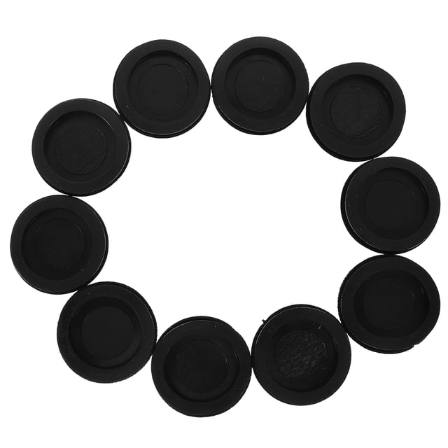 FOMIYES 10Ud Tapones De Plástico Para Banca De Monedas Con Redondo Y Ajuste Universal
