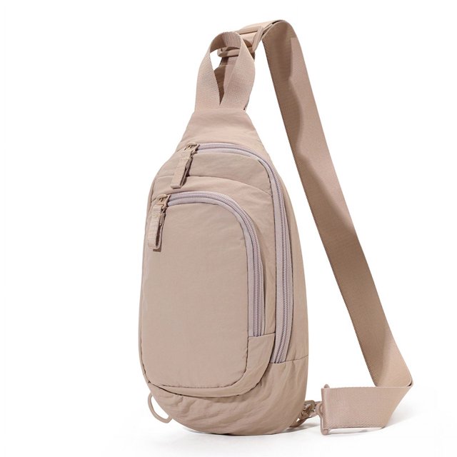 Sac à Bandoulière en Nylon d'Extérieur avec Sangle Réglable Sac à Bandoulière Simple Sac à Bandoulière Multi-Poches Sac à Bandoulière Tout-Aller Sac de Voyage Féminin