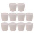thumbnail image 1 of Rubber Tapered Stopper 10Pcs For Laboratory Equipment 3.5X3.5CM White Sealing Suitable For Chemical Experiments, 1 of 3