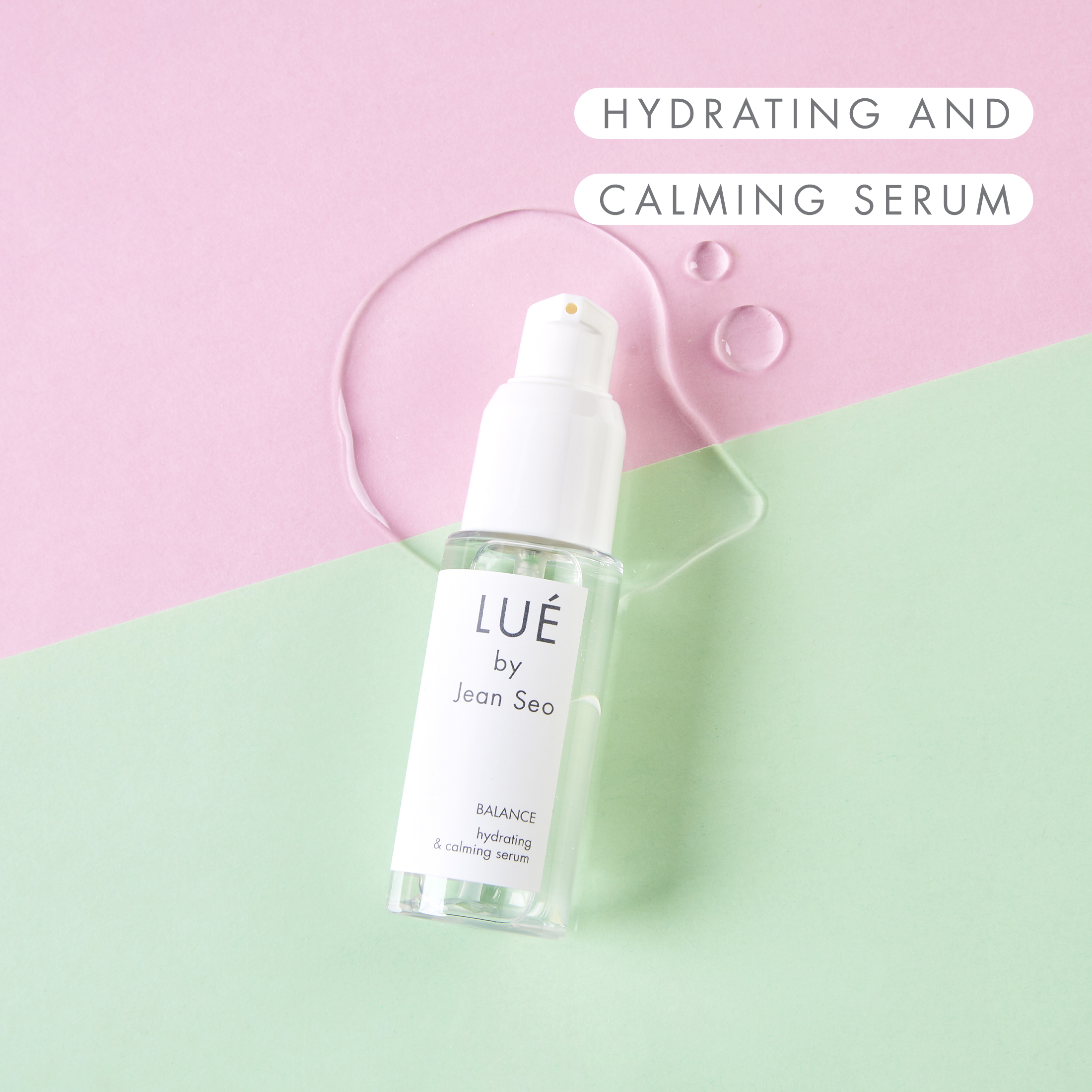 Lue by Jean Seo Balance Hydrating & Calming Serum, Oil-Free Moisturizer, Organic & Non-Gmo, All Skin Types, Dry Skin - image 2 of 7