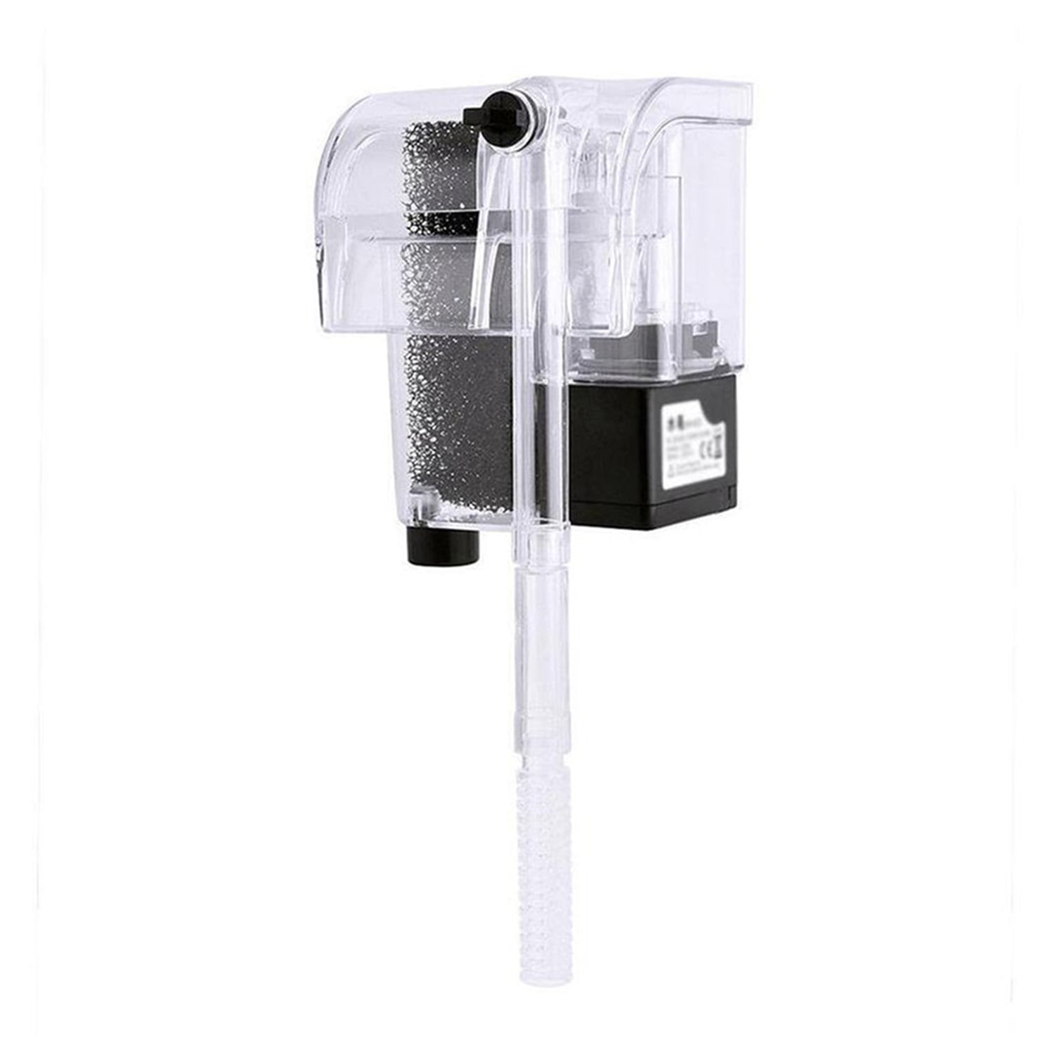 Pefilos 5-10 Gal Aquarium Hang On Filter, Power Waterfall Suspension Oxygen Pump - Submersible Hanging Activated Carbon Biochemical Wall Mounted Fish Tank Filtration Water, Black Pefilos 5-10 Gal Aquarium Hang On Filter, Power Waterfall Suspension Oxygen Pump - Submersible Hanging Activated Carbon Biochemical Wall Mounted Fish Tank Filtration Water, Black