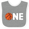 thumbnail image 3 of Inktastic One Basketball First Birthday Boys or Girls Baby Bib, 3 of 4