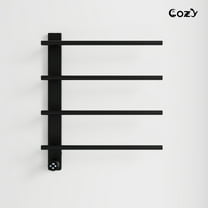 COZY  Heated Towel Warmer Rack for Bathroom with Timer & Adjustable Temperature EB04-BL-242003