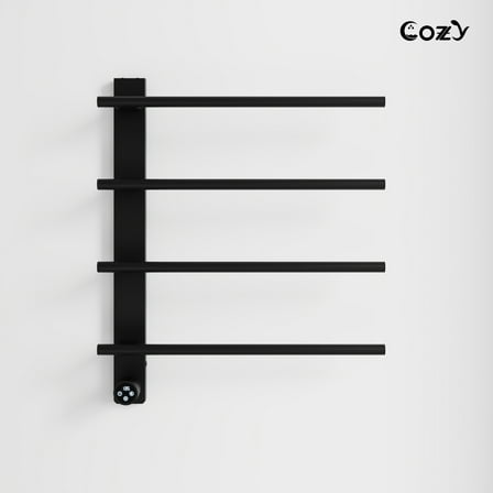 COZY  Heated Towel Warmer Rack for Bathroom with Timer & Adjustable Temperature EB04-BL-242003